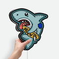 Shark 3D Light Box - Fun Cartoon LED Night Light, Cool Wall Decor for Teens Room, Unique Gift for Shark Lovers
