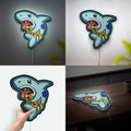 Shark 3D Light Box - Fun Cartoon LED Night Light, Cool Wall Decor for Teens Room, Unique Gift for Shark Lovers
