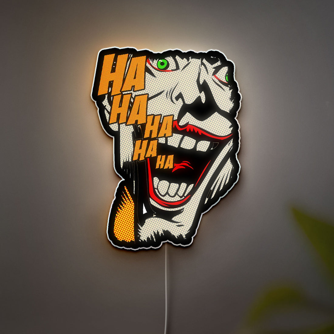 The Joker 3D Light Box - Comic Art LED Night Light, Batman Villain Decor for DC Fans

