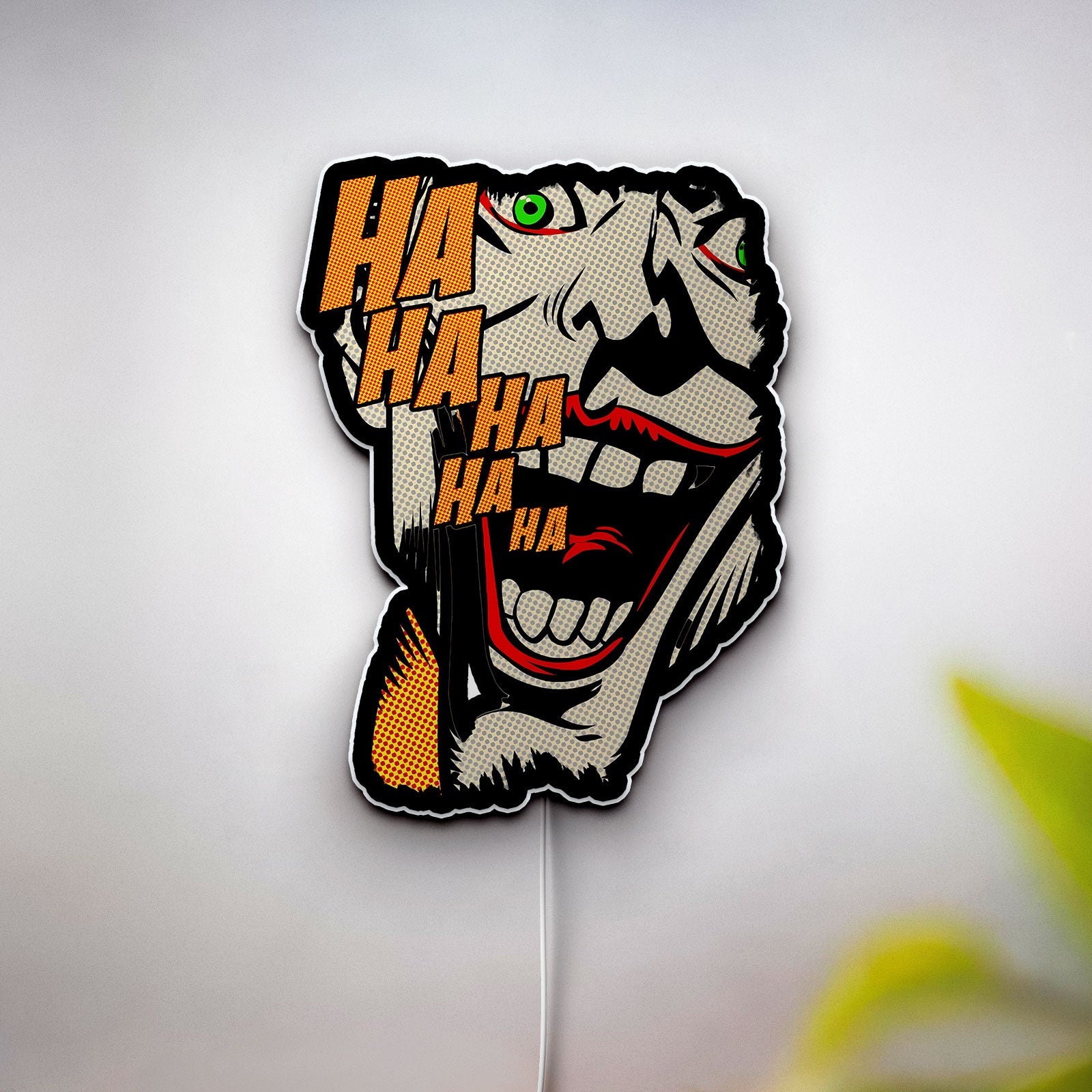 The Joker 3D Light Box - Comic Art LED Night Light, Batman Villain Decor for DC Fans
