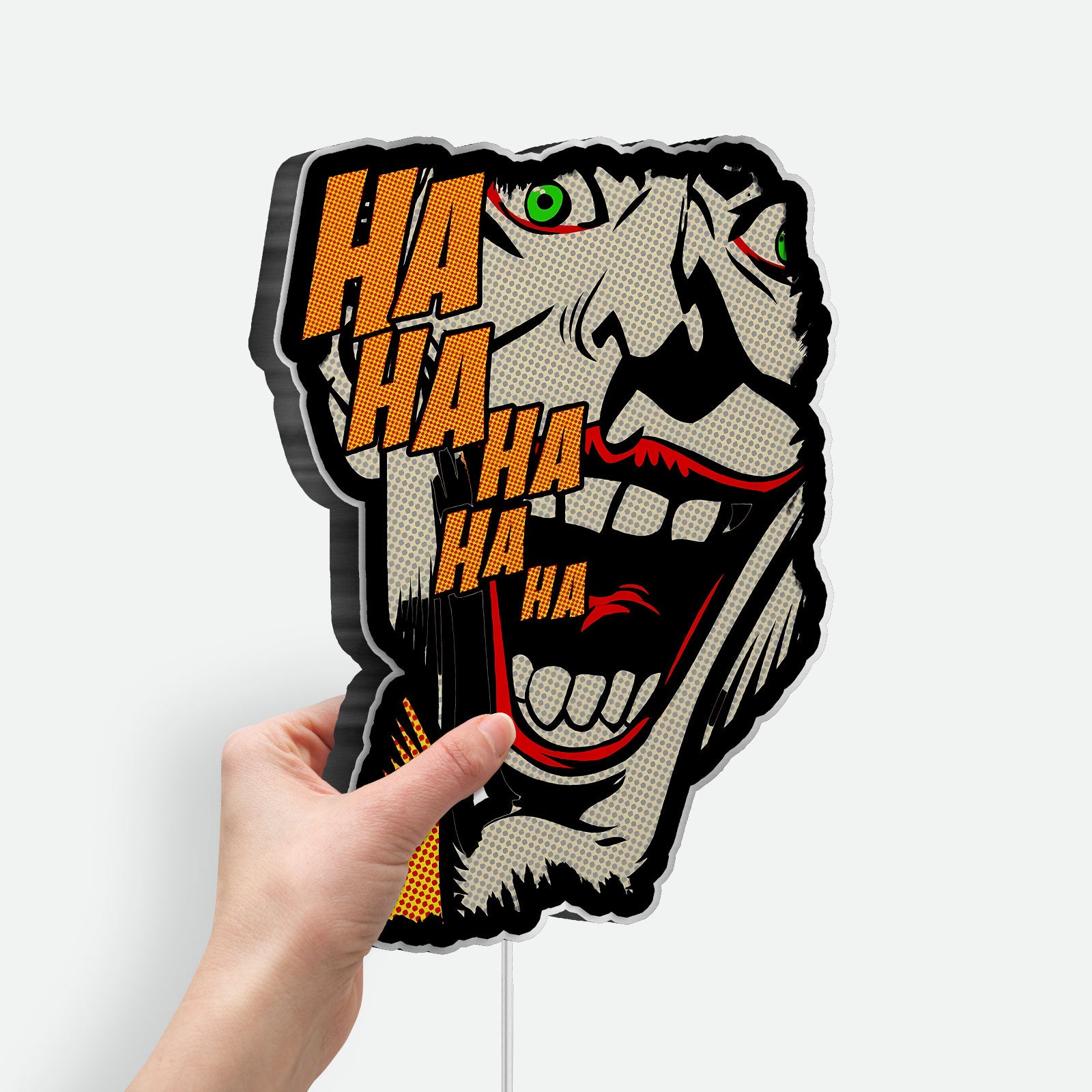 The Joker 3D Light Box - Comic Art LED Night Light, Batman Villain Decor for DC Fans
