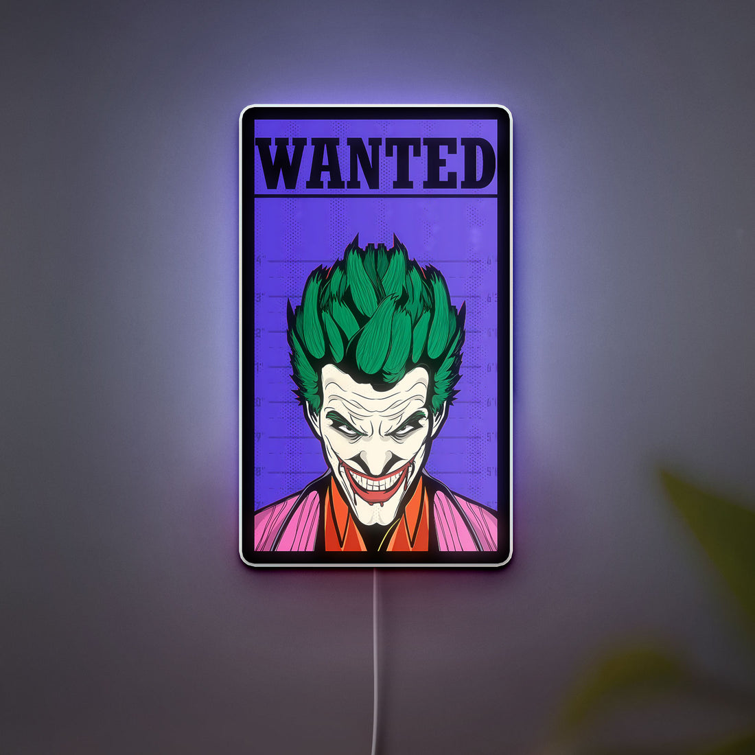 The Joker 3D Light Box - Comic Book Style LED Night Light, Batman Villain Decor for Gotham City Fans, Unique DC Collectible 