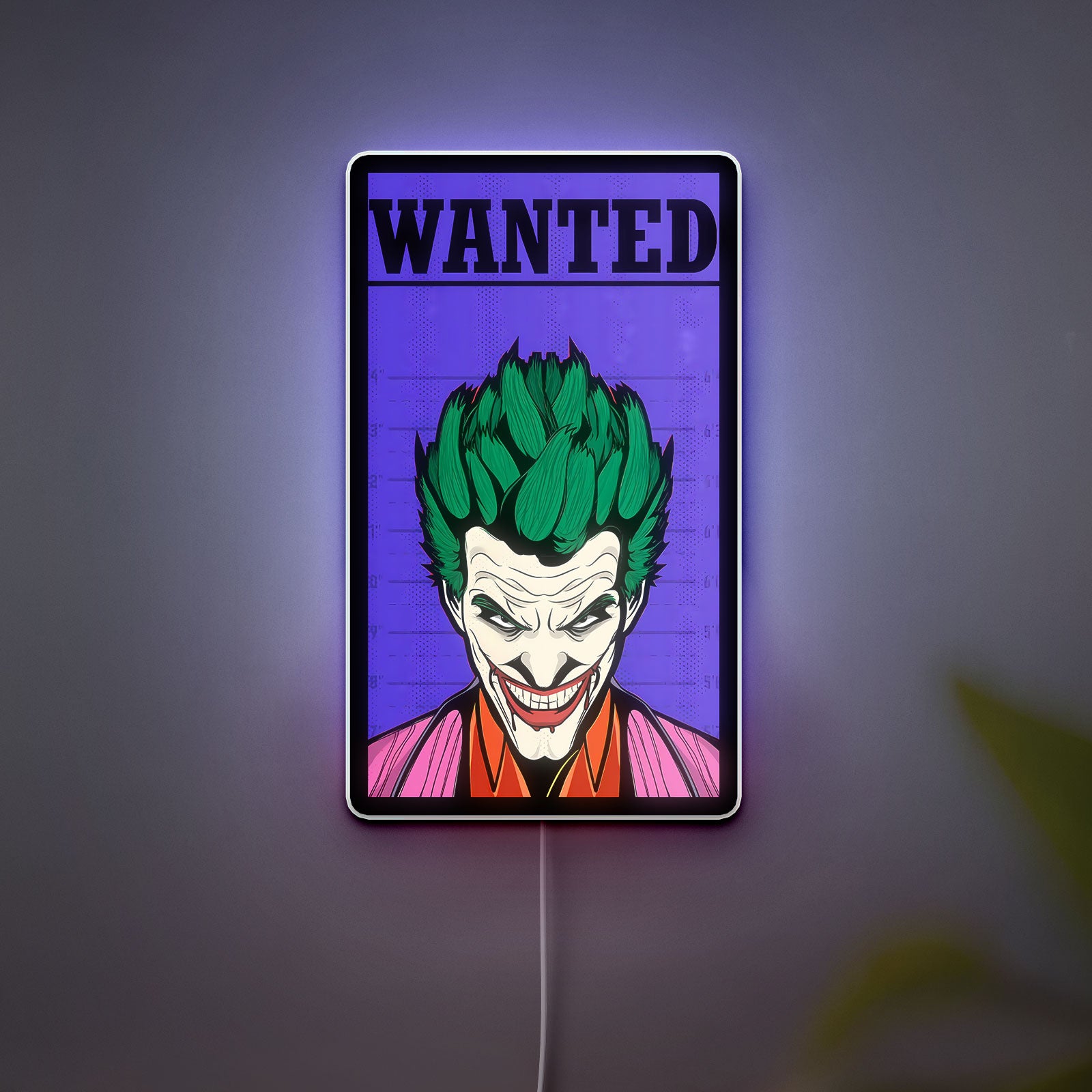The Joker 3D Light Box - Comic Book Style LED Night Light, Batman Villain Decor for Gotham City Fans, Unique DC Collectible 