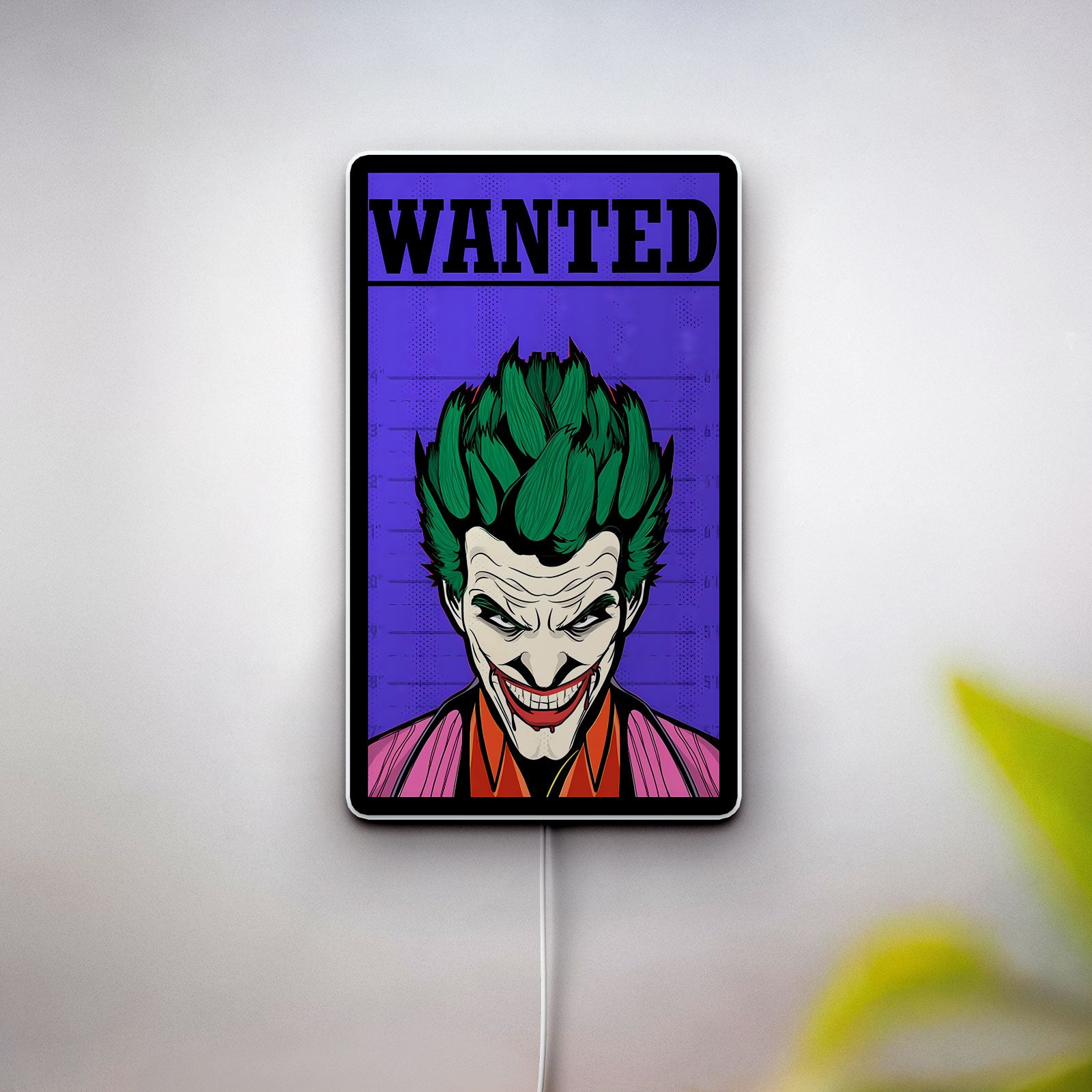 The Joker 3D Light Box - Comic Book Style LED Night Light, Batman Villain Decor for Gotham City Fans, Unique DC Collectible 