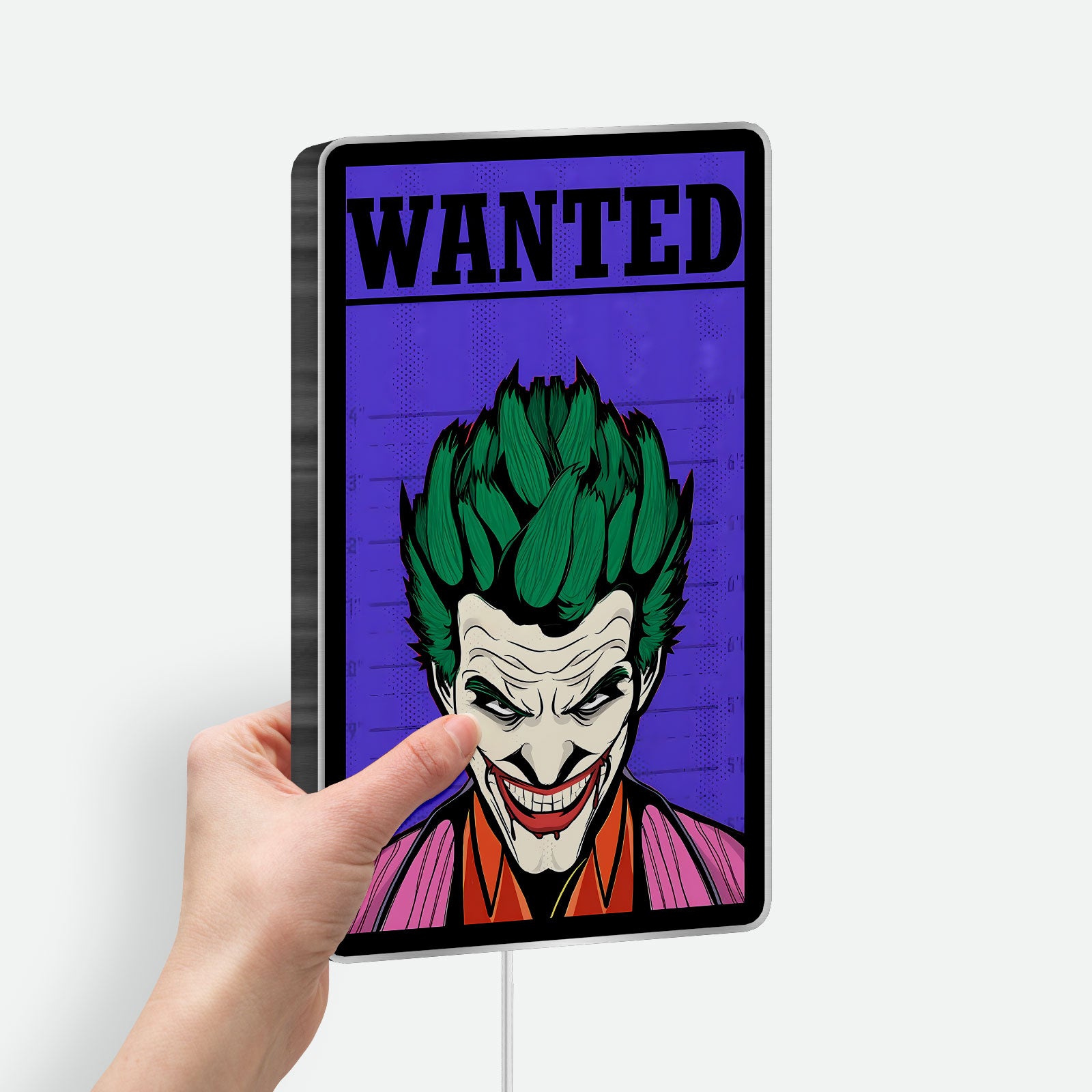 The Joker 3D Light Box - Comic Book Style LED Night Light, Batman Villain Decor for Gotham City Fans, Unique DC Collectible 