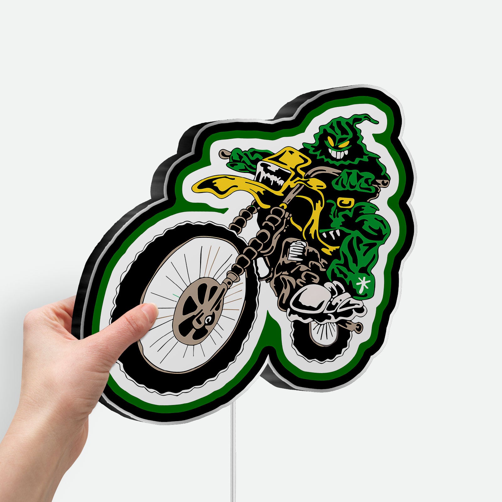 Feid Nitro Jam Tour Motorcycle 3D Light Box - Music Inspired LED Night Light, Latin Urban Decor for Reggaeton Fans
