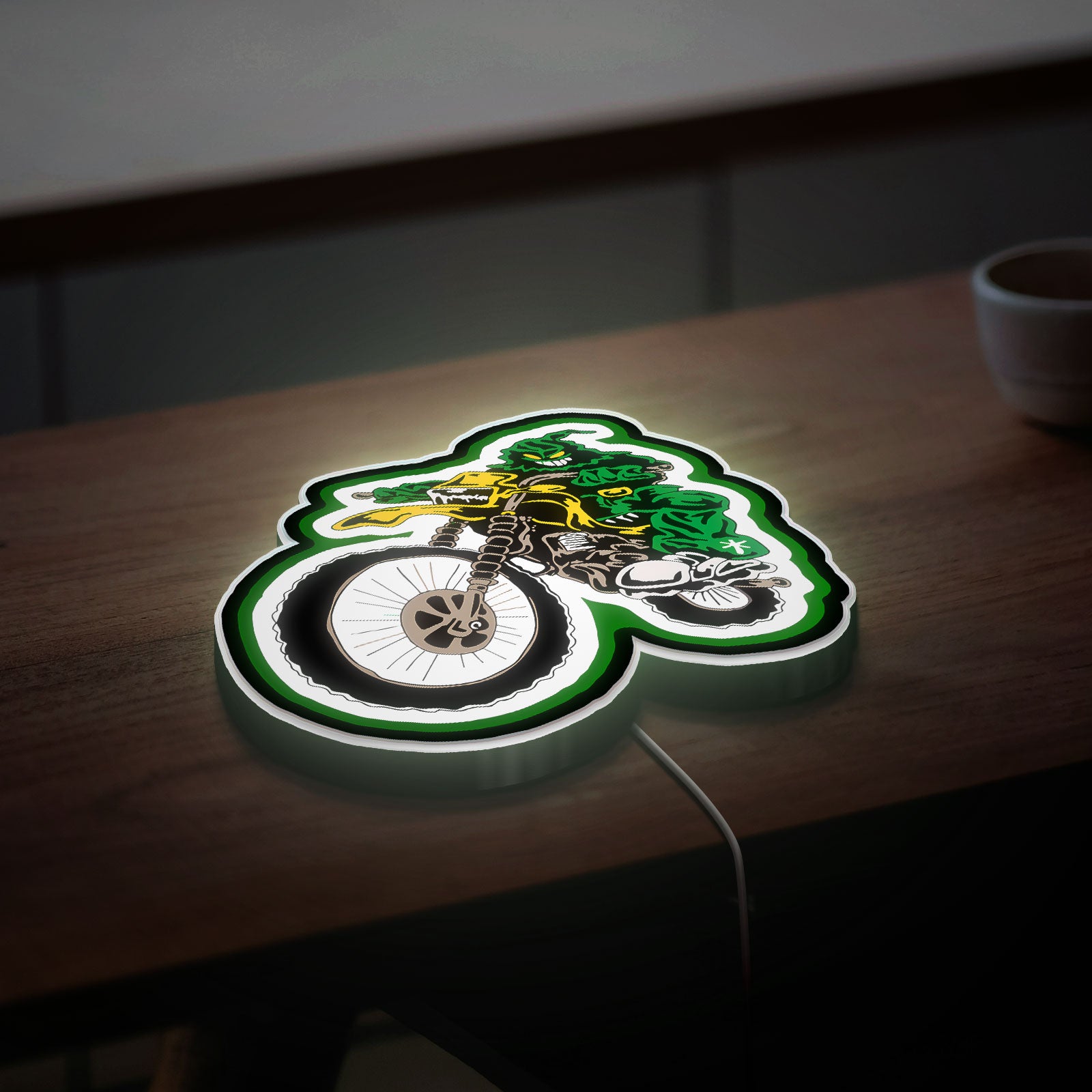 Feid Nitro Jam Tour Motorcycle 3D Light Box - Music Inspired LED Night Light, Latin Urban Decor for Reggaeton Fans
