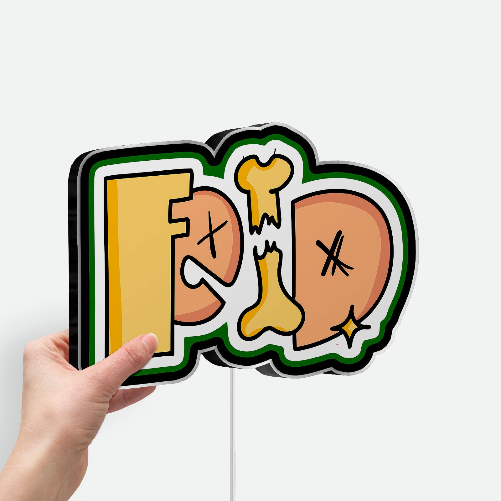 Ferxxo 3D Light Box - Music Inspired LED Night Light, Reggaeton Decor for Fans, Unique Glow Art for Bedroom or Studio 