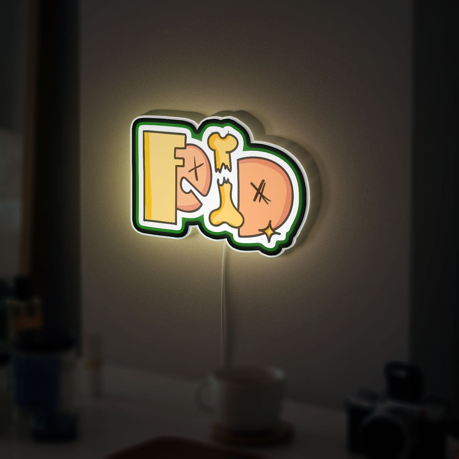 Ferxxo 3D Light Box - Music Inspired LED Night Light, Reggaeton Decor for Fans, Unique Glow Art for Bedroom or Studio 