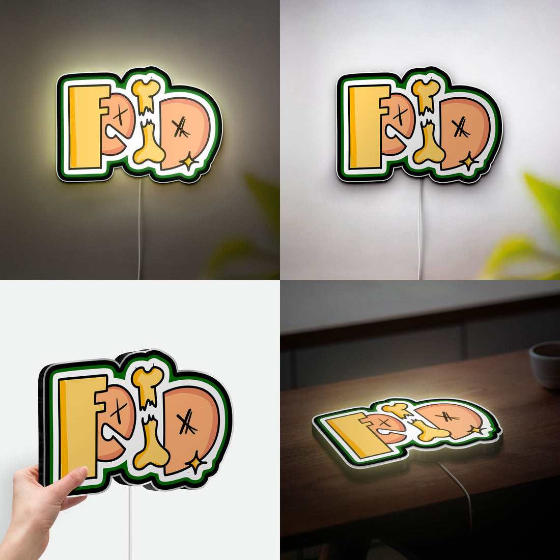 Ferxxo 3D Light Box - Music Inspired LED Night Light, Reggaeton Decor for Fans, Unique Glow Art for Bedroom or Studio 