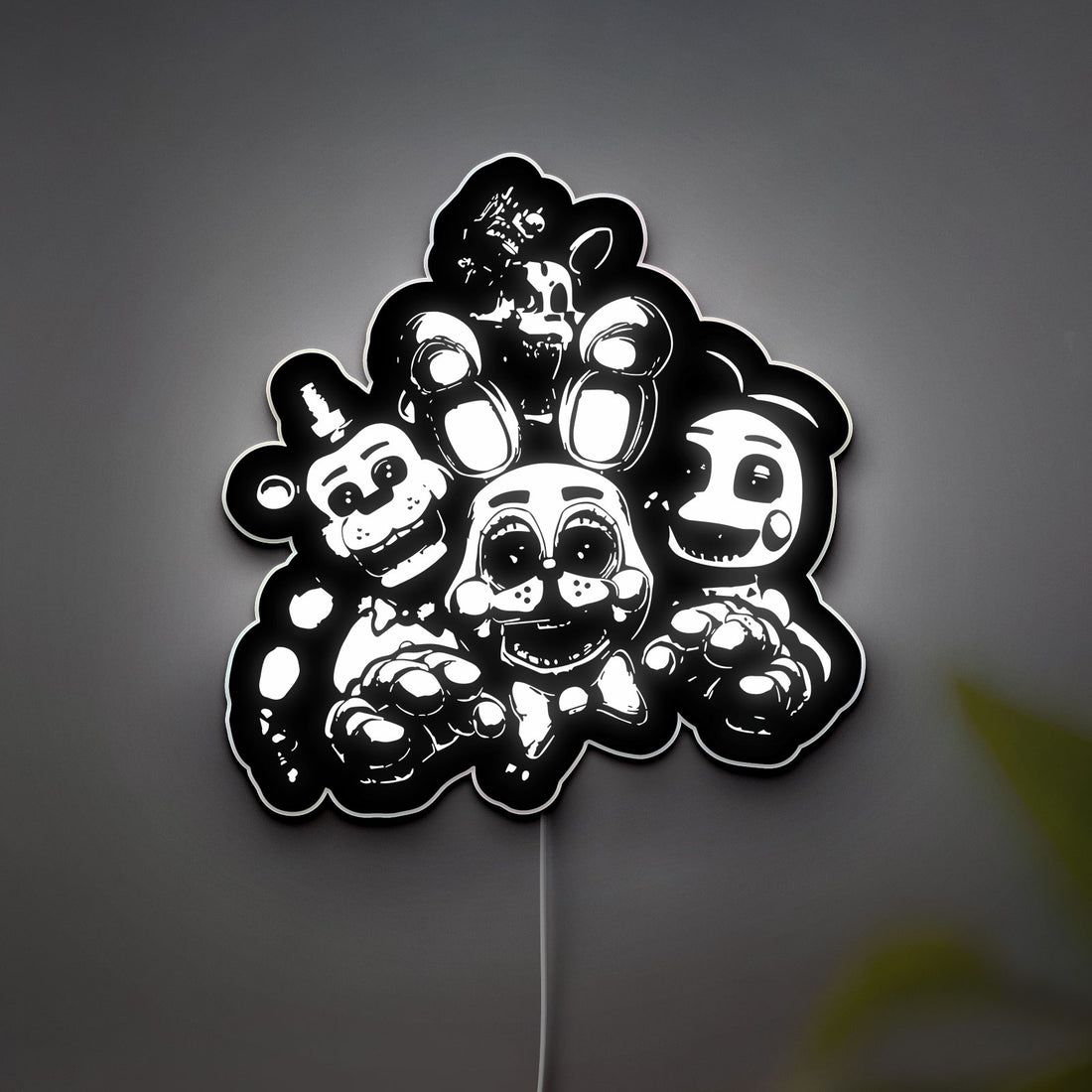 FNAF Bonnie 3D Light Box - Five Nights at Freddy's Glow Decor, Animatronic LED Night Light for Horror Gaming Fans 