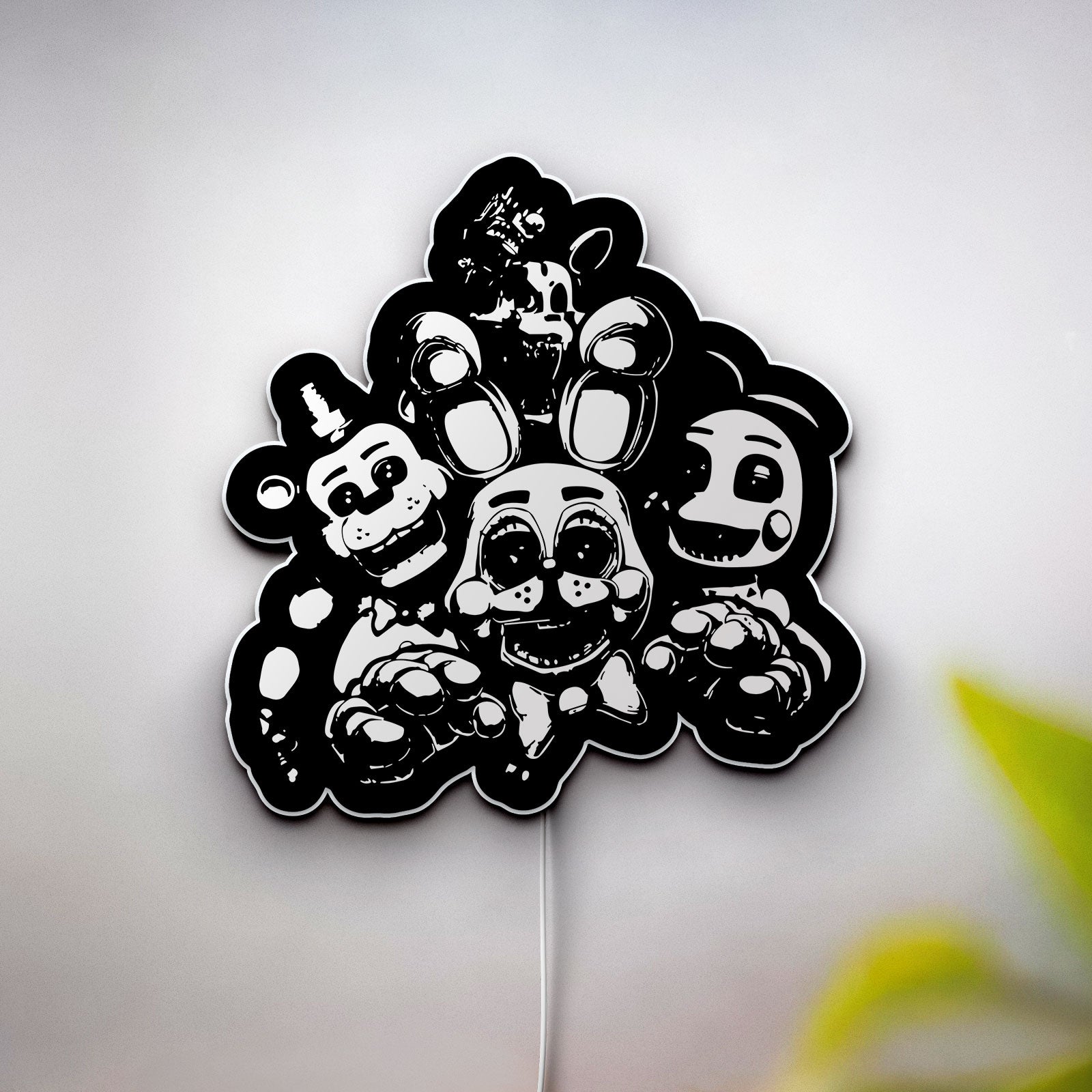 FNAF Bonnie 3D Light Box - Five Nights at Freddy's Glow Decor, Animatronic LED Night Light for Horror Gaming Fans 