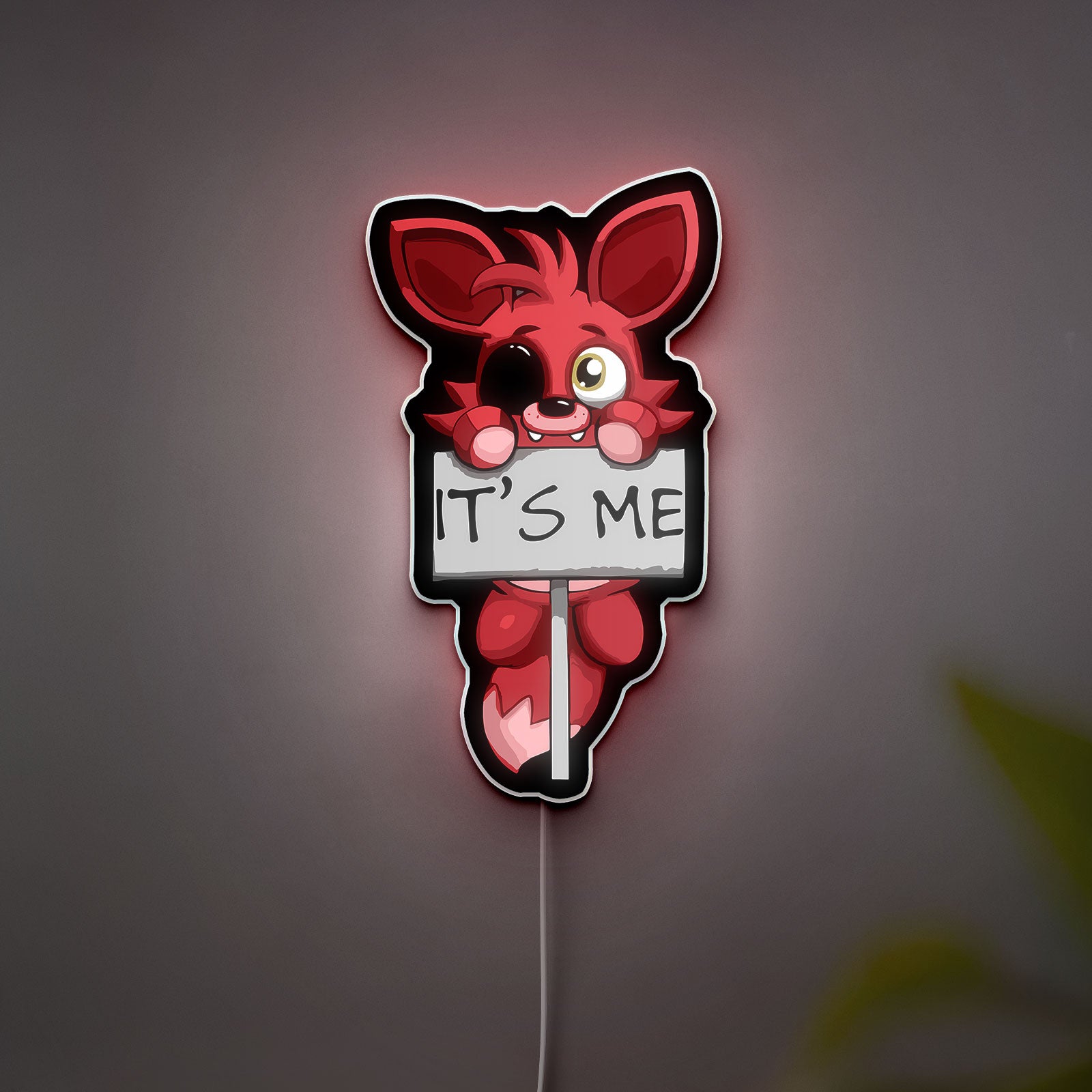 FNAF Foxy 3D Light Box - Five Nights at Freddy's Glow Art, Pirate Fox LED Night Light for Horror Game Fans 