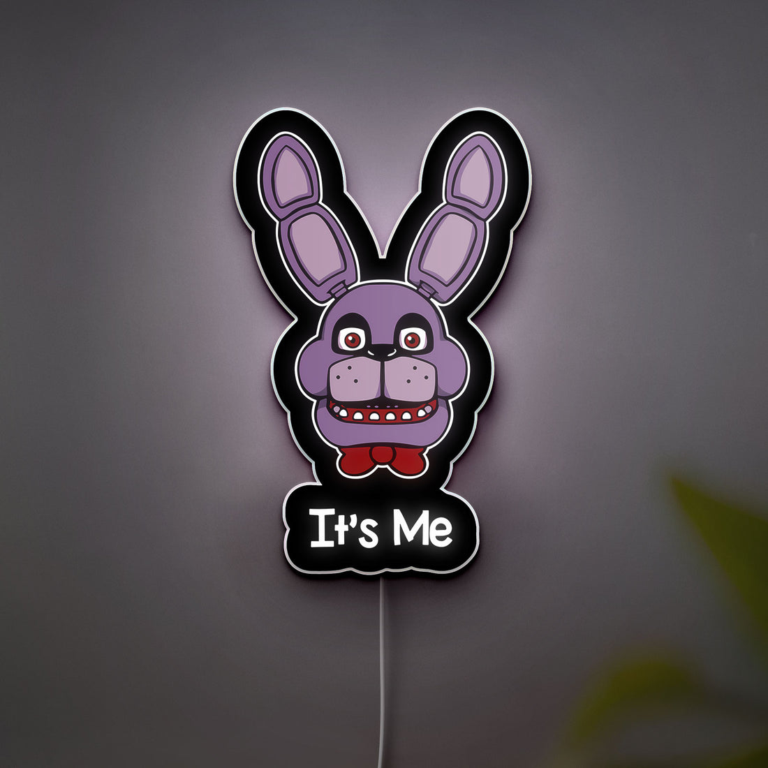 FNAF Bonnie 3D Light Box - Five Nights at Freddy's LED Night Light, Horror Game Decor, Glow in the Dark Character Lamp for Gamers 