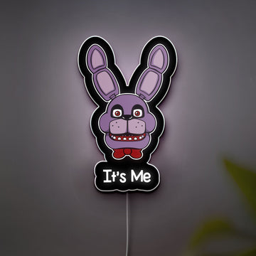 FNAF Bonnie 3D Light Box - Five Nights at Freddy's LED Night Light, Horror Game Decor, Glow in the Dark Character Lamp for Gamers 