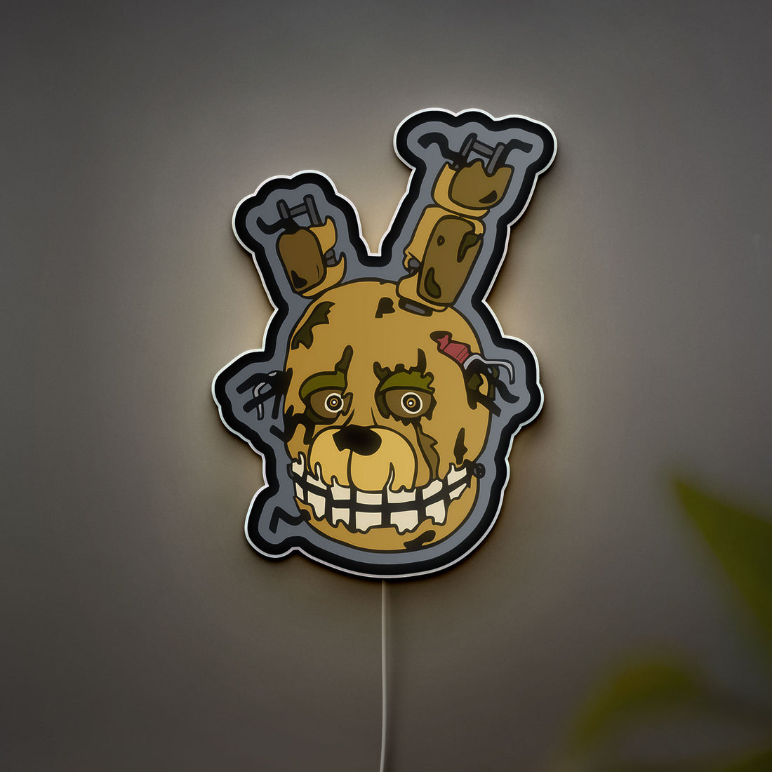 Five Nights at Freddy's Springtrap 3D Light Box - FNAF Glow Decor, Horror Game LED Night Light, Creepy Gift for Gamers
