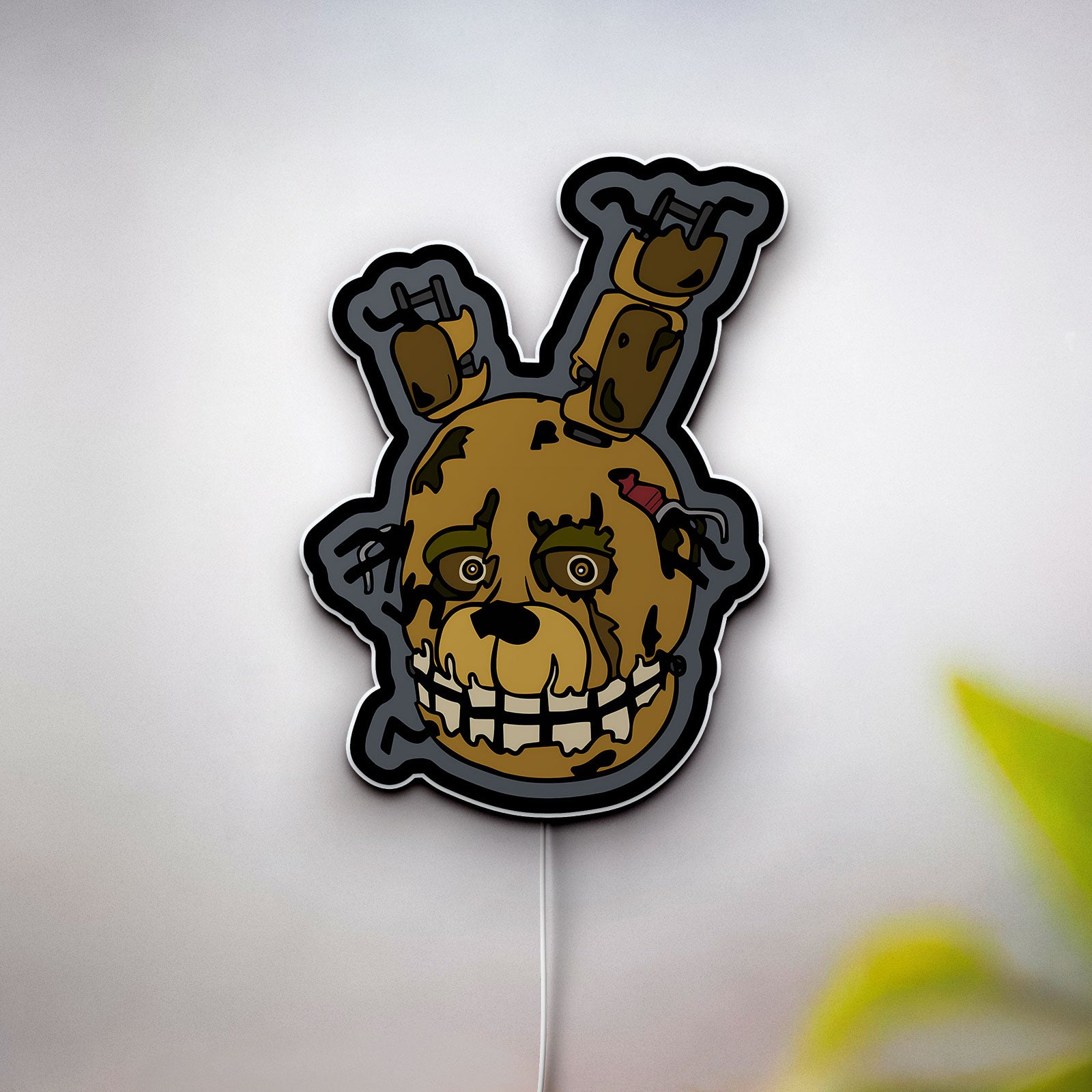 Five Nights at Freddy's Springtrap 3D Light Box - FNAF Glow Decor, Horror Game LED Night Light, Creepy Gift for Gamers
