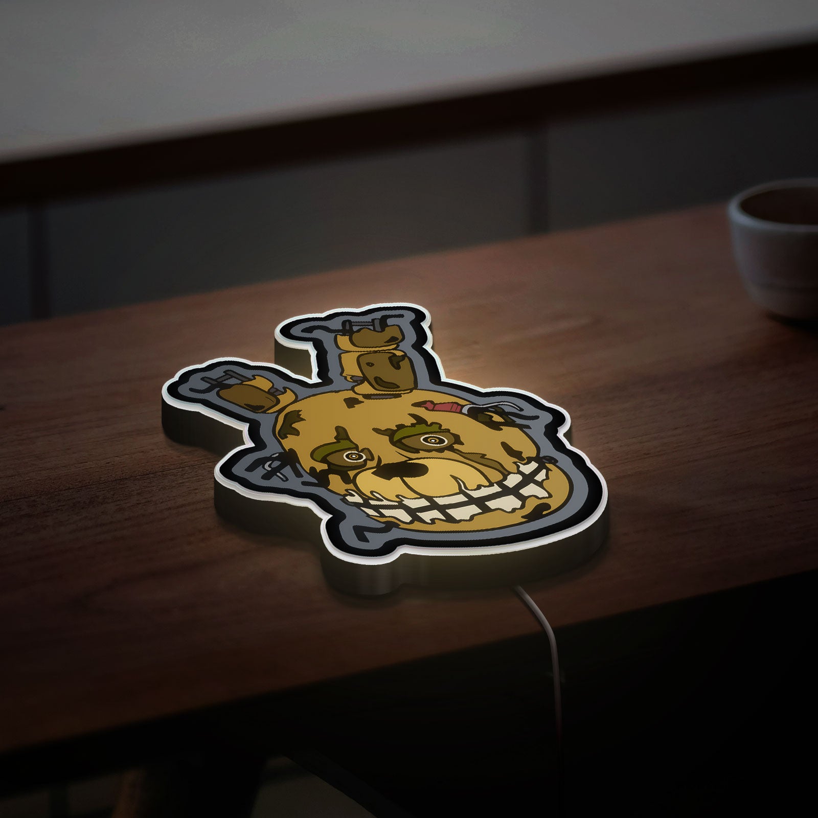 Five Nights at Freddy's Springtrap 3D Light Box - FNAF Glow Decor, Horror Game LED Night Light, Creepy Gift for Gamers

