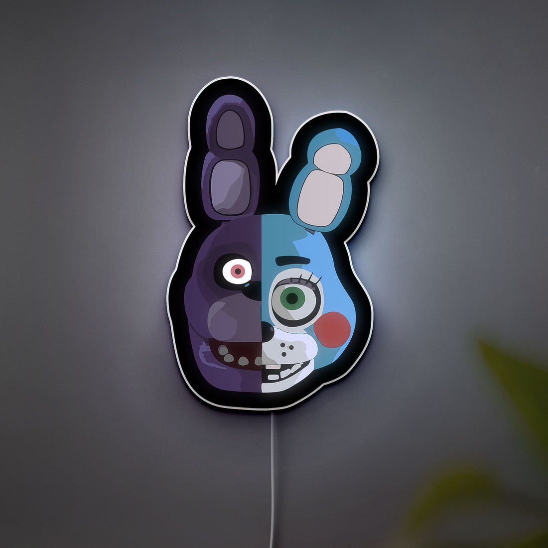 FNaF Toy Bonnie 3D Light Box - Five Nights at Freddy's LED Night Light, Animatronic Character Decor for Horror Game Fans 