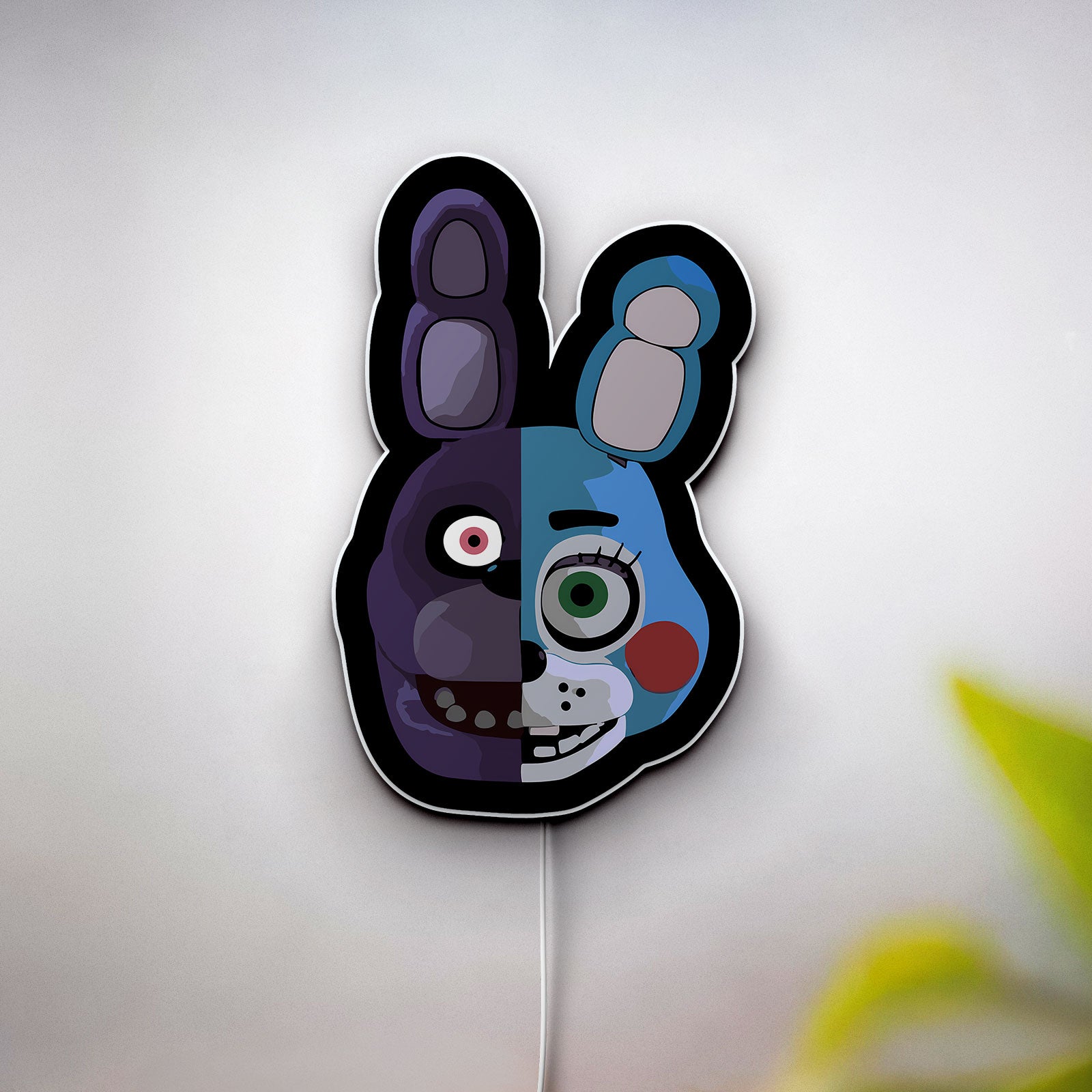 FNaF Toy Bonnie 3D Light Box - Five Nights at Freddy's LED Night Light, Animatronic Character Decor for Horror Game Fans 