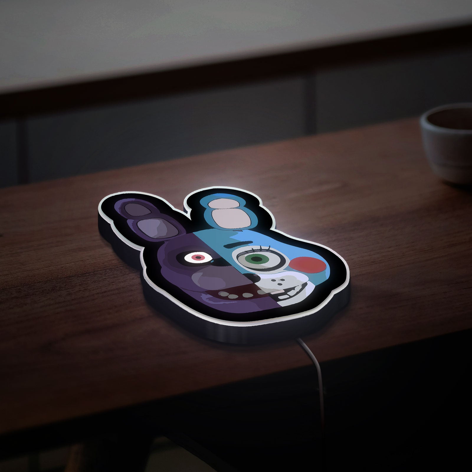 FNaF Toy Bonnie 3D Light Box - Five Nights at Freddy's LED Night Light, Animatronic Character Decor for Horror Game Fans 