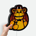 Golden Freddy 3D Light Box - FNAF Glow Decor, Five Nights at Freddy's LED Night Light, Horror Game Gift for Fans 