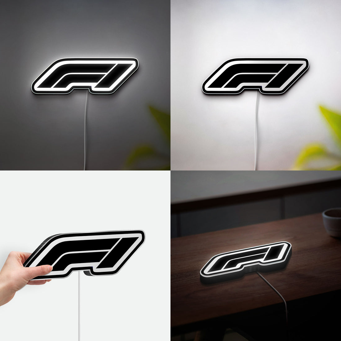Formula 1 Racing 3D Light Box - LED Night Light for Motorsport Fans, Unique F1 Themed Room Decor 