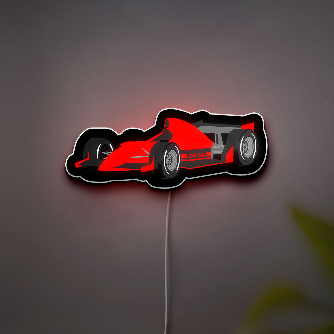Formula 1 Racing 3D Light Box - F1 Car LED Night Light, Speed Themed Decor for Motorsport Fans & Auto Enthusiasts 