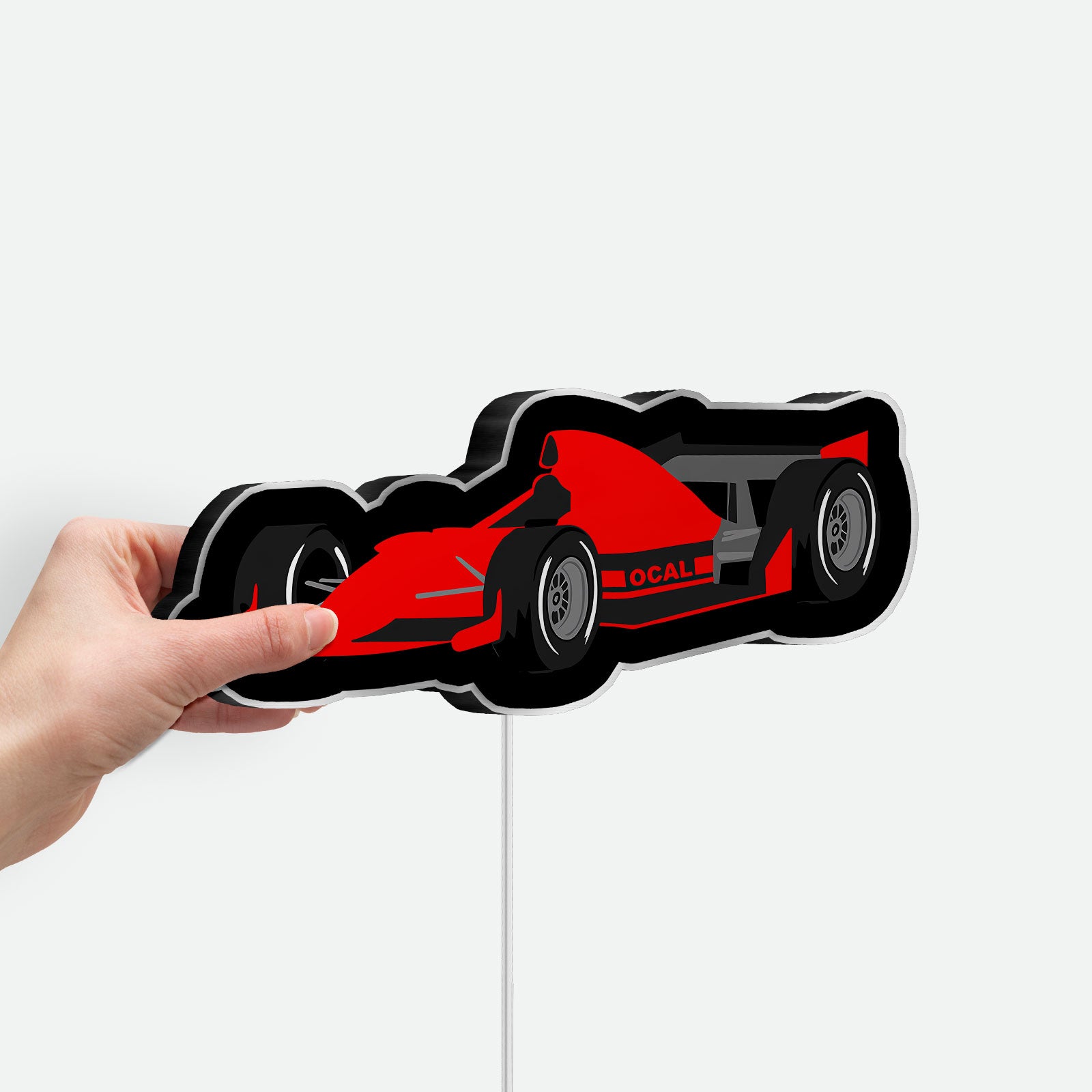 Formula 1 Racing 3D Light Box - F1 Car LED Night Light, Speed Themed Decor for Motorsport Fans & Auto Enthusiasts 