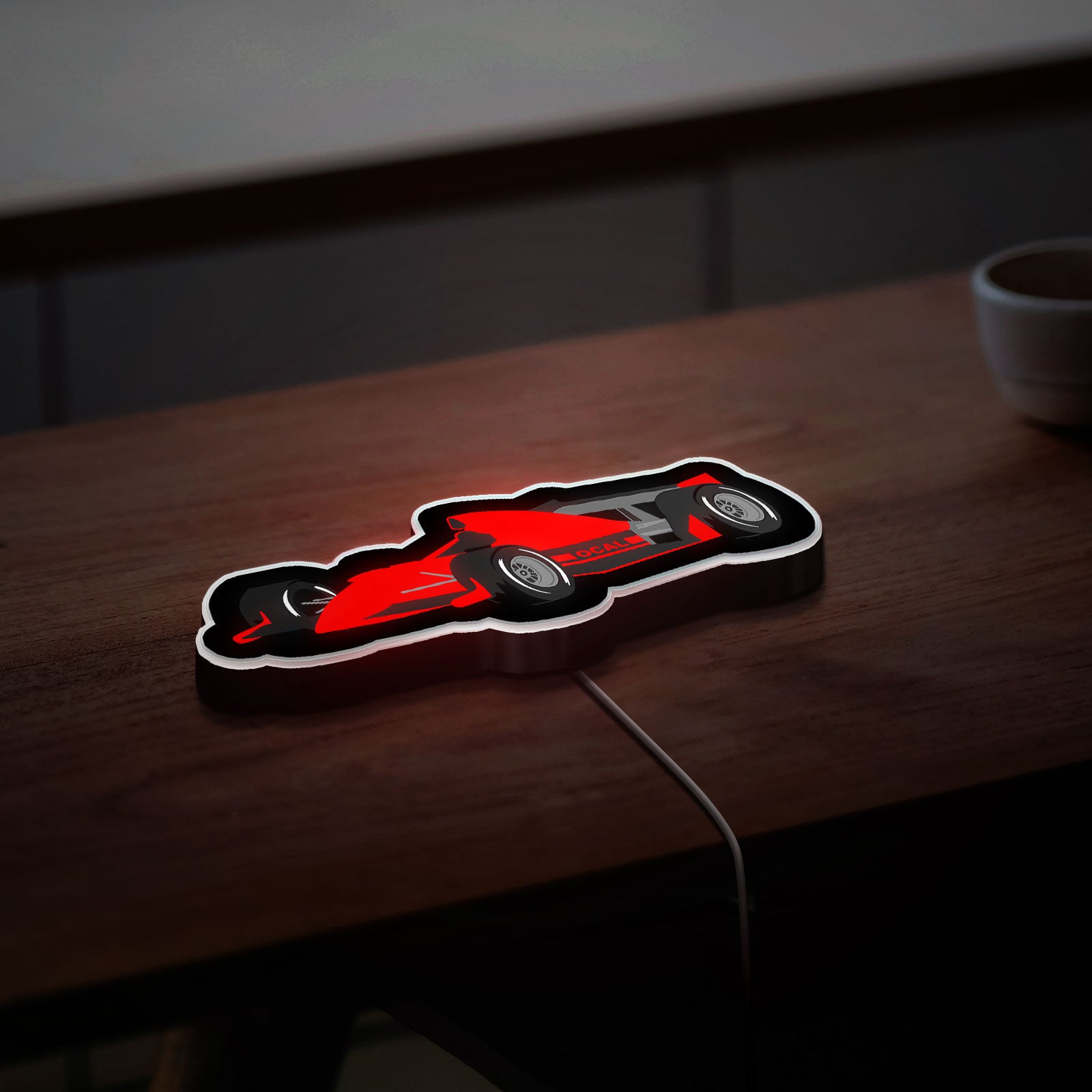 Formula 1 Racing 3D Light Box - F1 Car LED Night Light, Speed Themed Decor for Motorsport Fans & Auto Enthusiasts 