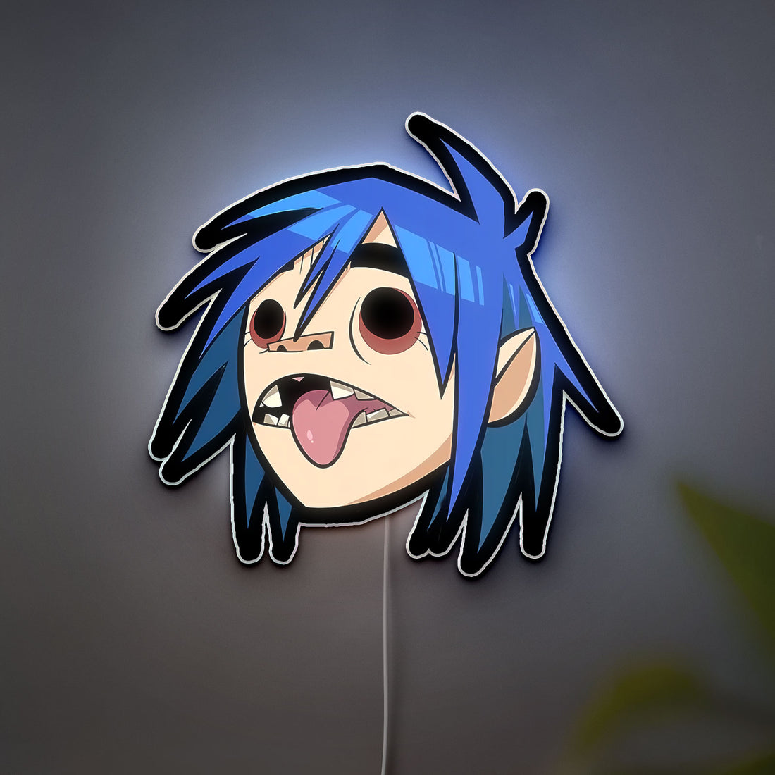D Light Box - 2D Character LED Night Light, Cartoon Band Decor for Music Fans, Cool Gift for Gorillaz Collectors
