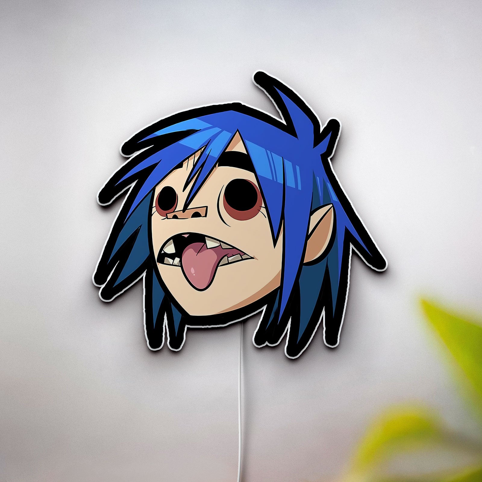D Light Box - 2D Character LED Night Light, Cartoon Band Decor for Music Fans, Cool Gift for Gorillaz Collectors
