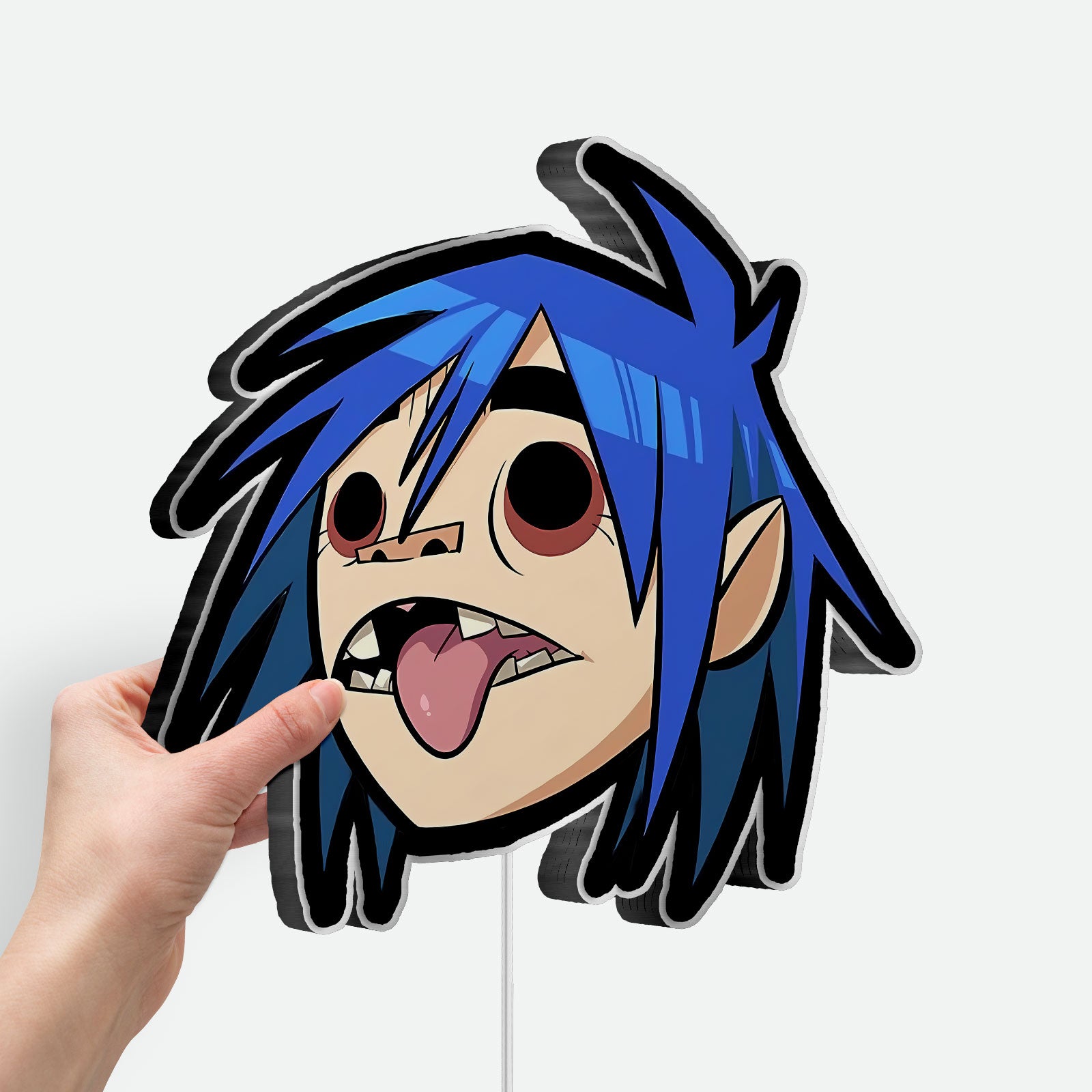 D Light Box - 2D Character LED Night Light, Cartoon Band Decor for Music Fans, Cool Gift for Gorillaz Collectors
