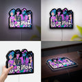 Gorillaz 3D Light Box - Cartoon Band LED Night Light, Alternative Music Decor for Fans, Cool Glow Art for Bedroom or Studio 