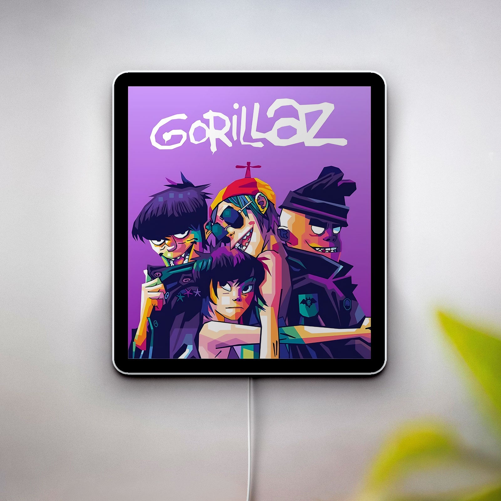 Gorillaz Band 3D Light Box - Animated Music Poster LED Night Light, Rock Band Decor for Fans, Cool Gift for Music Lovers 