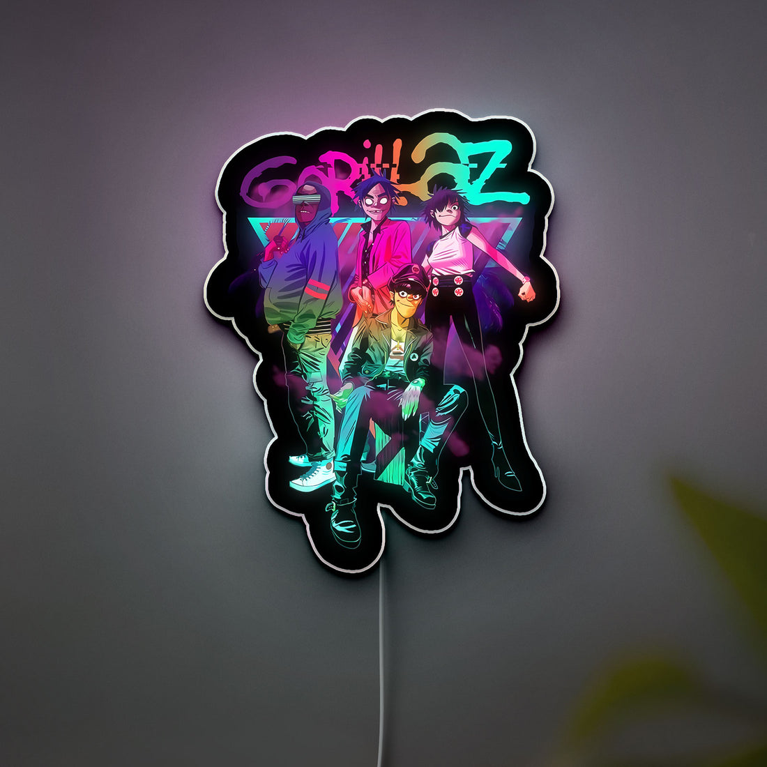 Gorillaz Retro 3D Light Box - Band Character LED Night Light, Music Fan Decor for Bedroom & Studio, Cool Gift for Gorillaz Fans 