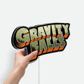 Gravity Falls Glow Sign - Mystery Shack LED Night Light, Animated Series Collectible, Glow in the Dark Room Decor for Disney Fans 