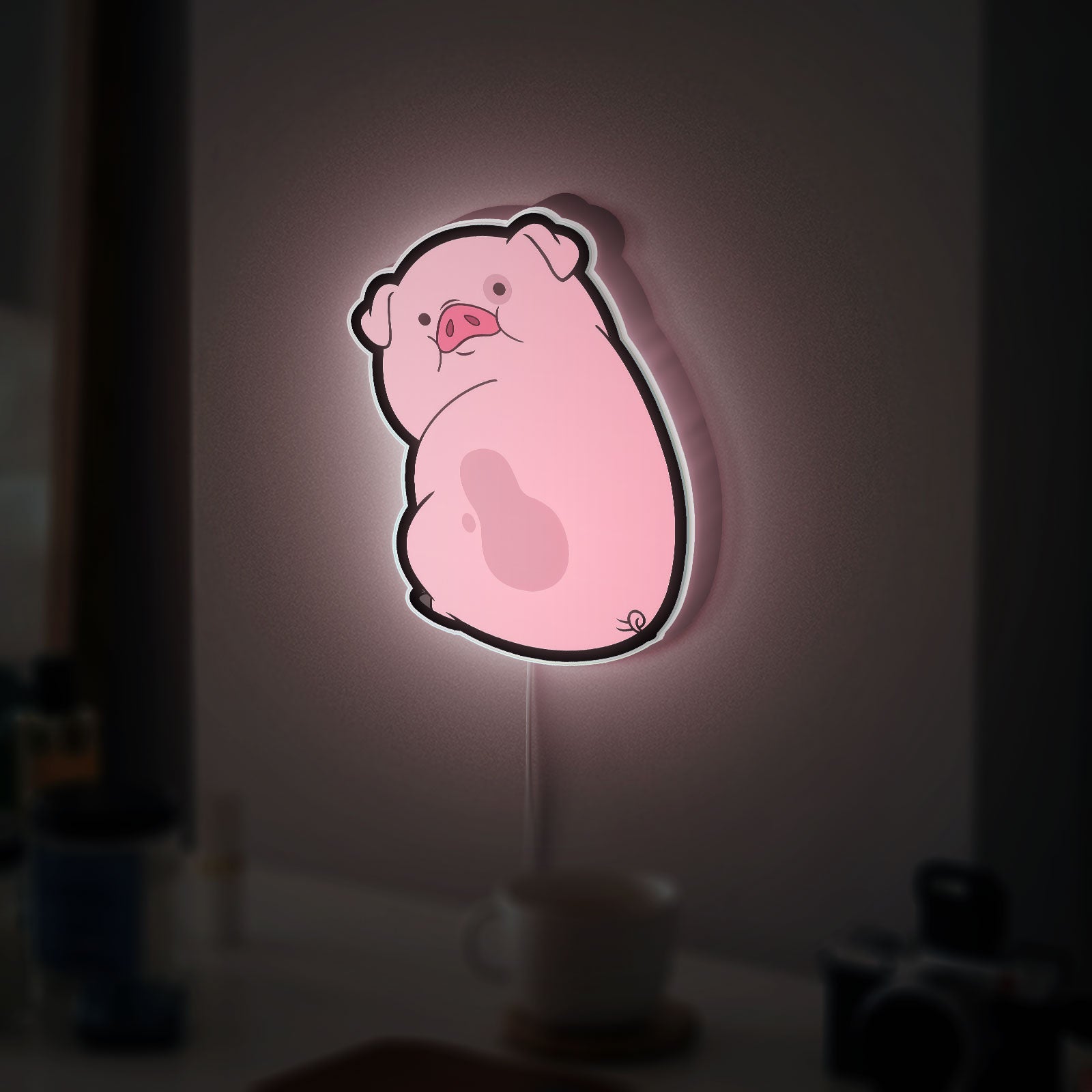 Adorable Pig 3D Light Box - Cute Animal LED Night Light, Playful Farm Decor for Kids Room & Pig Lovers 