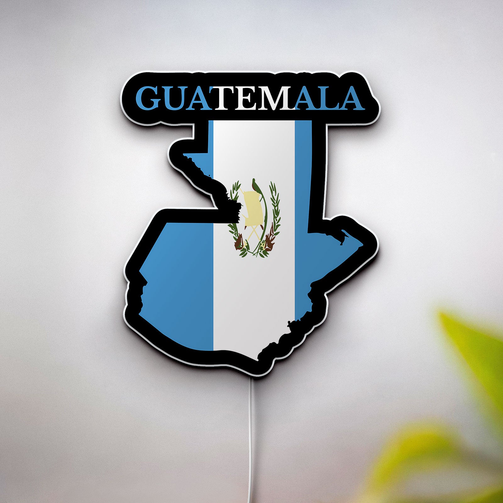 Guatemala Map Flag 3D Light Box - National Symbol LED Night Light, Cultural Decor for Home & Patriotic Gift 