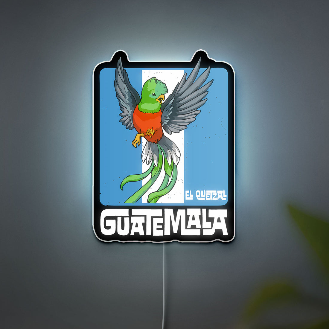 Guatemalan Quetzal Bird 3D Light Box - Mayan Inspired LED Night Light, Cultural Decor for Home & Proud Chapin Gifts 