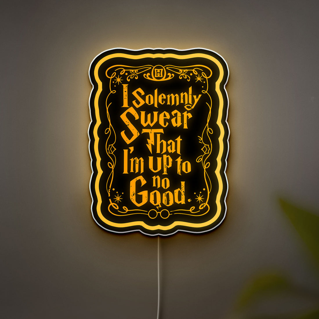 Harry Potter "I Solemnly Swear" 3D Light Box - Marauder's Map Inspired LED Night Light, Magical Decor for Potterheads
