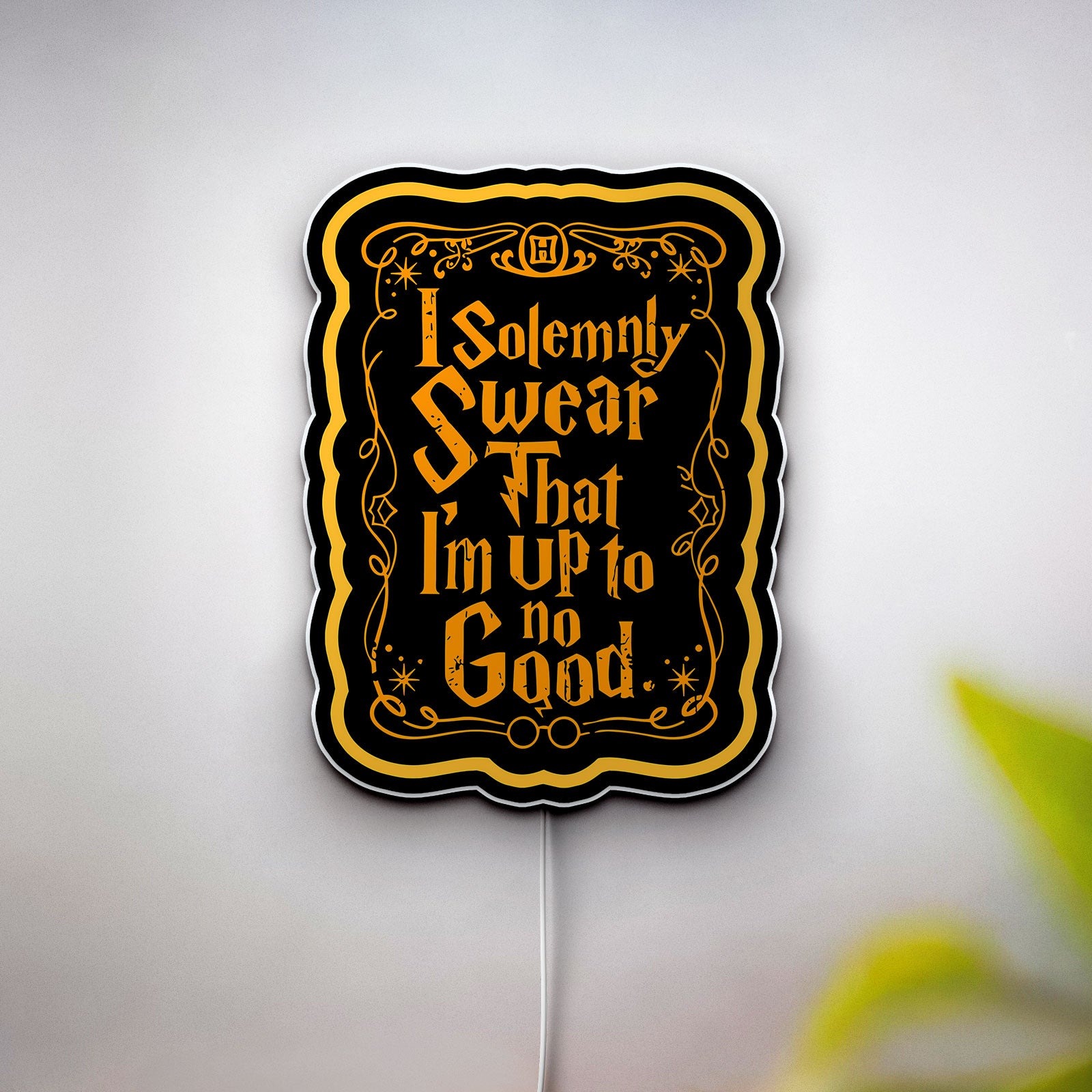 Harry Potter "I Solemnly Swear" 3D Light Box - Marauder's Map Inspired LED Night Light, Magical Decor for Potterheads
