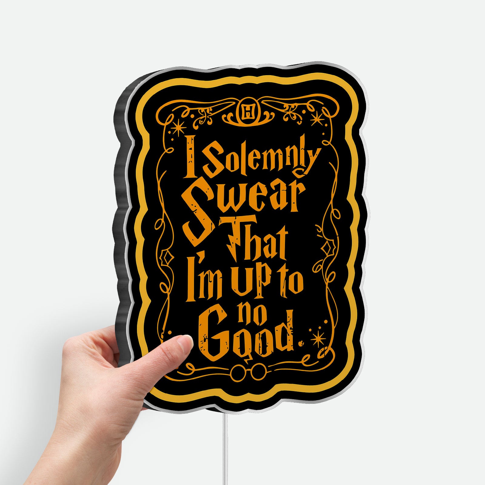 Harry Potter "I Solemnly Swear" 3D Light Box - Marauder's Map Inspired LED Night Light, Magical Decor for Potterheads
