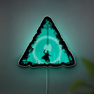 Deathly Hallows 3D Light Box - Harry Potter Glowing Decor, Magical LED Night Light for Potterheads, Wizarding World Inspired Room Art 