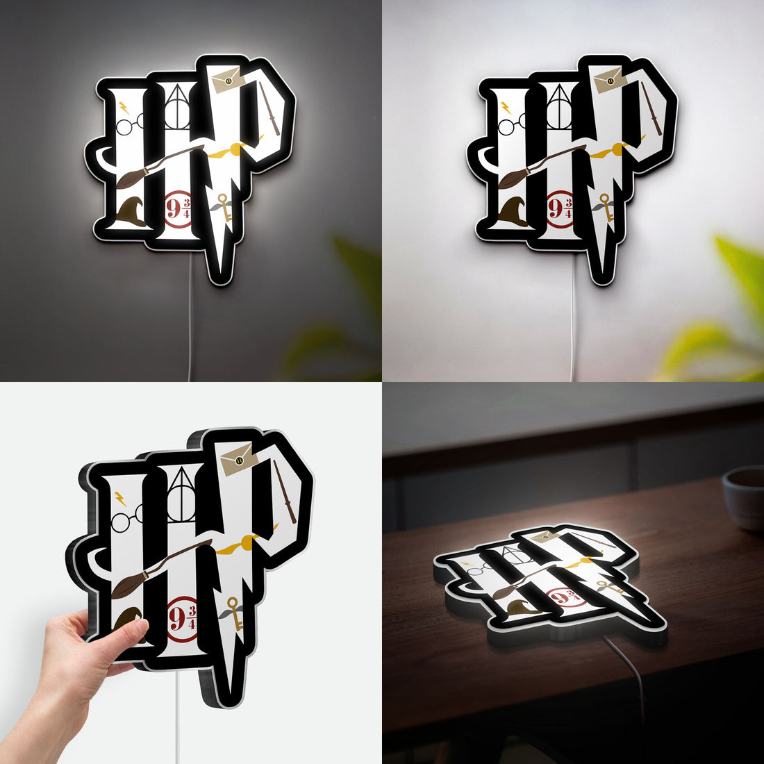 Harry Potter 3D Light Box - Hogwarts Castle LED Night Light, Magical Decor for Potterheads, Wizarding World Gift for Fans 