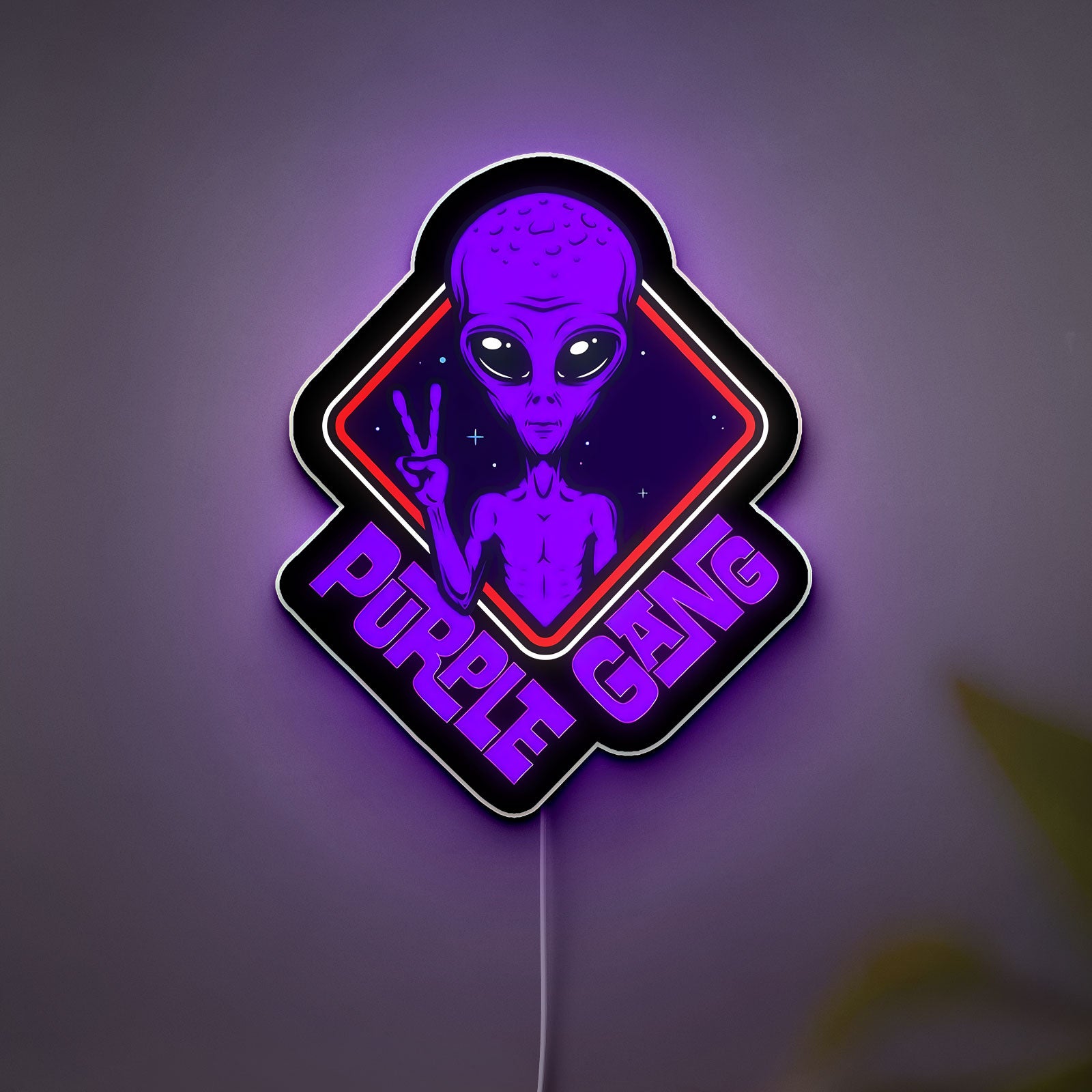 Alien Space Themed 3D Light - Sci-Fi Glow Decor, UFO & Galaxy LED Night Light for Space Enthusiasts & Sci-Fi Fans 