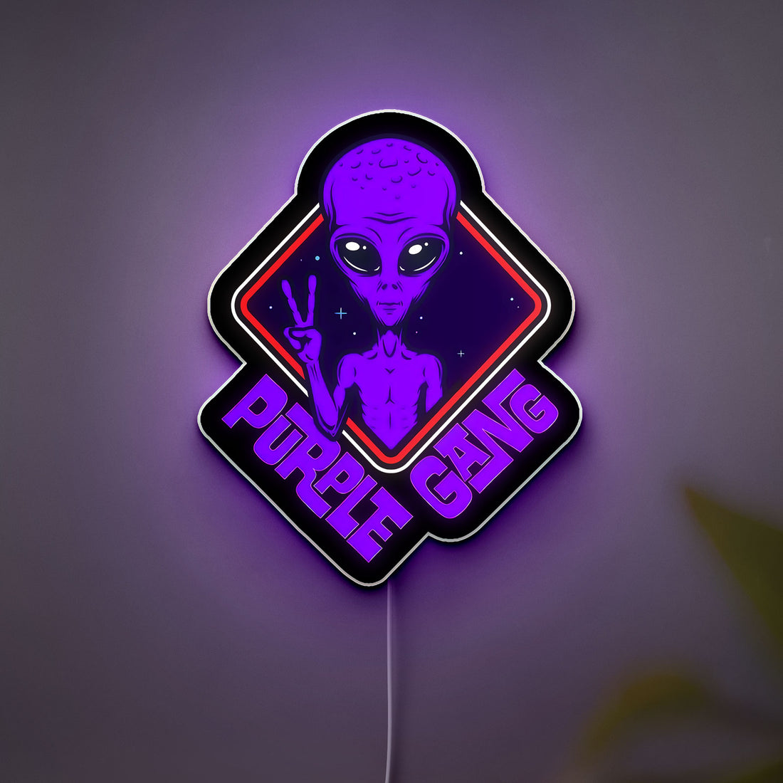 Alien Space Themed 3D Light - Sci-Fi Glow Decor, UFO & Galaxy LED Night Light for Space Enthusiasts & Sci-Fi Fans 