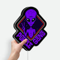 Alien Space Themed 3D Light - Sci-Fi Glow Decor, UFO & Galaxy LED Night Light for Space Enthusiasts & Sci-Fi Fans 