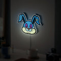 Scary Bunny 3D Light Box - Creepy Cartoon LED Night Light, Horror-Inspired Decor for Halloween & Anime Fans 