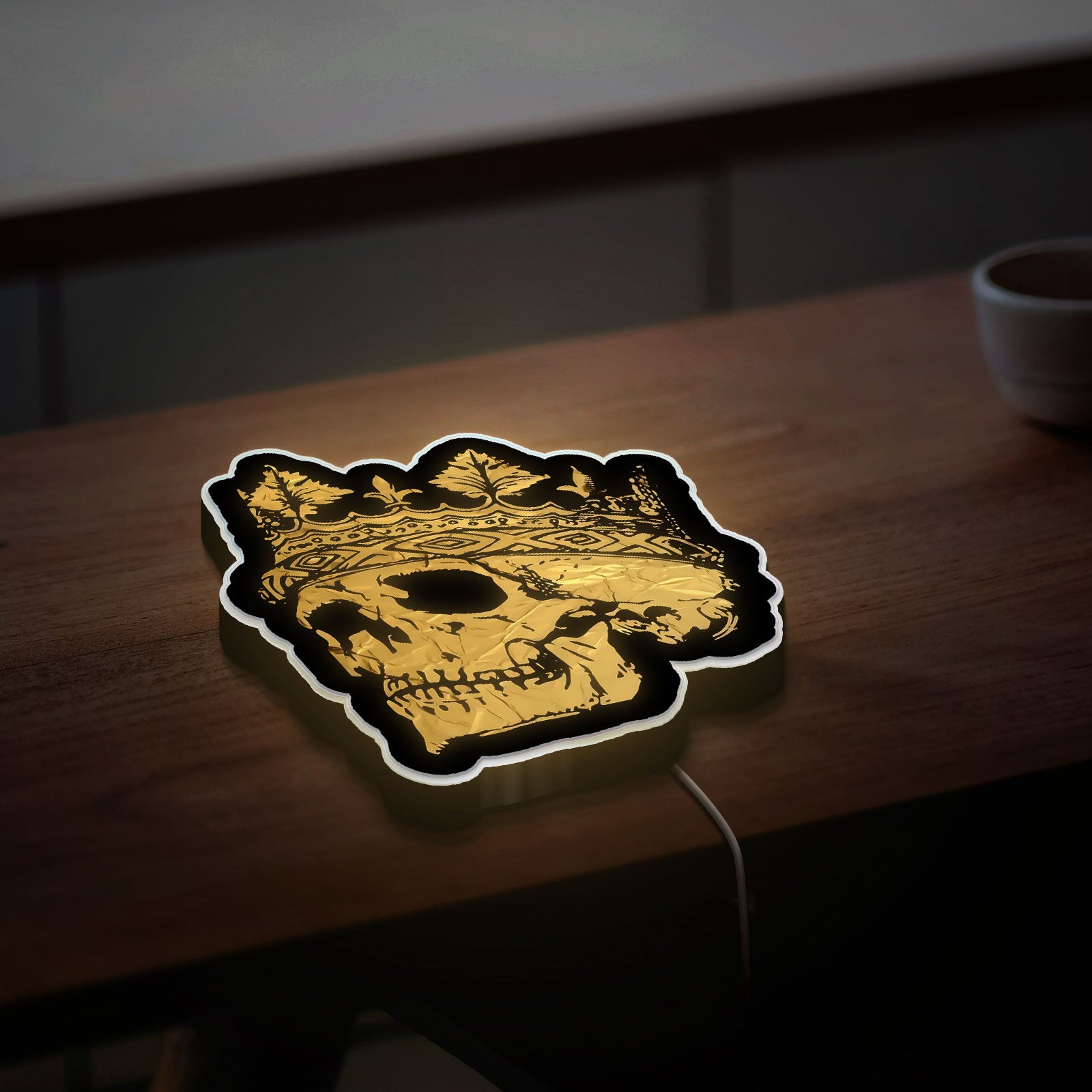 King Midas 3D Light Box - Golden Touch LED Night Light, Mythological Decor for Ancient History & Fantasy Fans 